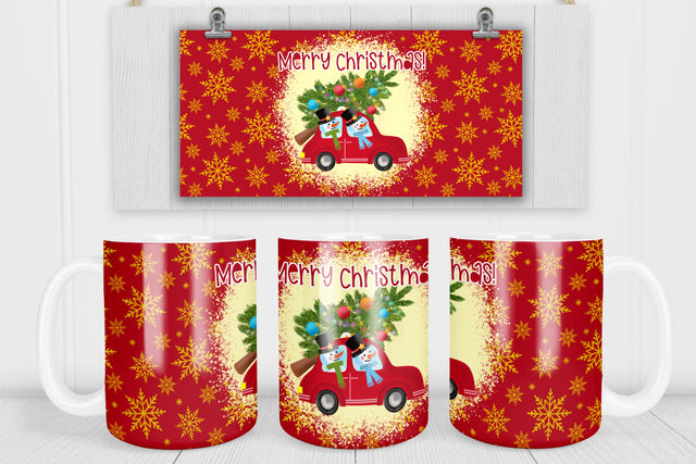 Christmas mug sublimation | Merry Christmas mug design Sublimation Svetana Studio 