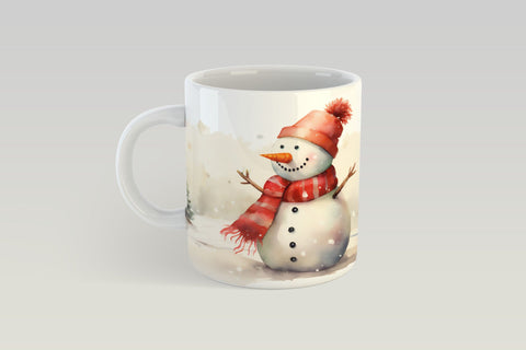 Christmas Mug Sublimation, Winter Coffee Mug Design, Christmas Mug Wrap. Sublimation Elinorka 