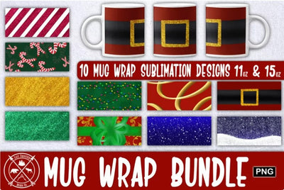 Christmas Mug wrap sublimation Sublimation Last Frontier Design Co. 