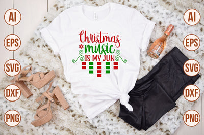 Christmas Music is My Jun svg SVG shah alam 