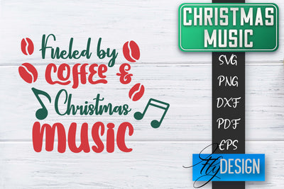 Christmas Music Quotes | Christmas SVG | Xmas Design SVG Fly Design 