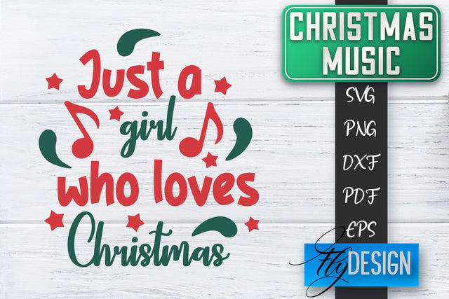 Christmas Music Quotes | Christmas SVG | Xmas Design SVG Fly Design 
