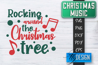 Christmas Music Quotes | Christmas SVG | Xmas Design SVG Fly Design 