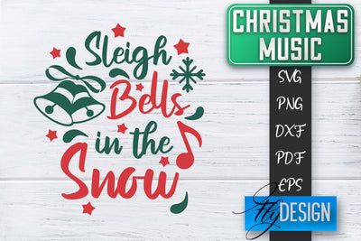 Christmas Music Quotes | Christmas SVG | Xmas Design SVG Fly Design 