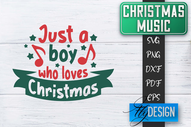 Christmas Music Quotes | Christmas SVG | Xmas Design SVG Fly Design 