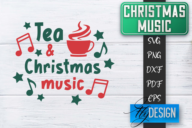 Christmas Music Quotes | Christmas SVG | Xmas Design SVG Fly Design 