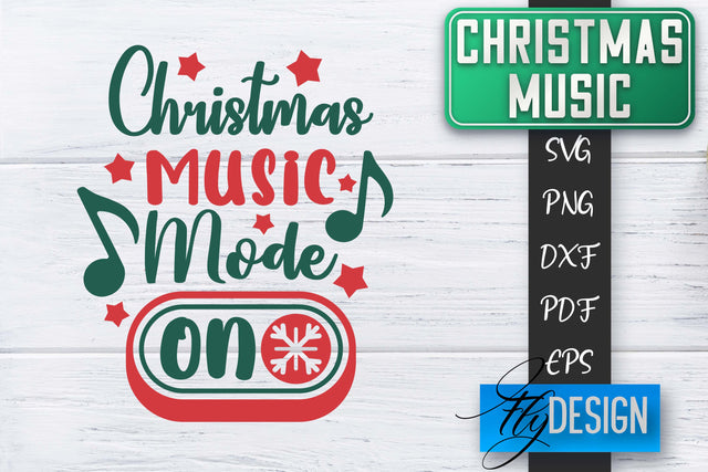 Christmas Music Quotes | Christmas SVG | Xmas Design SVG Fly Design 