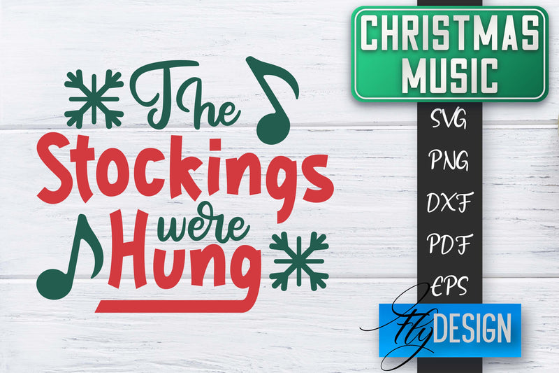 Christmas Music Quotes | Christmas SVG | Xmas Design SVG Fly Design 