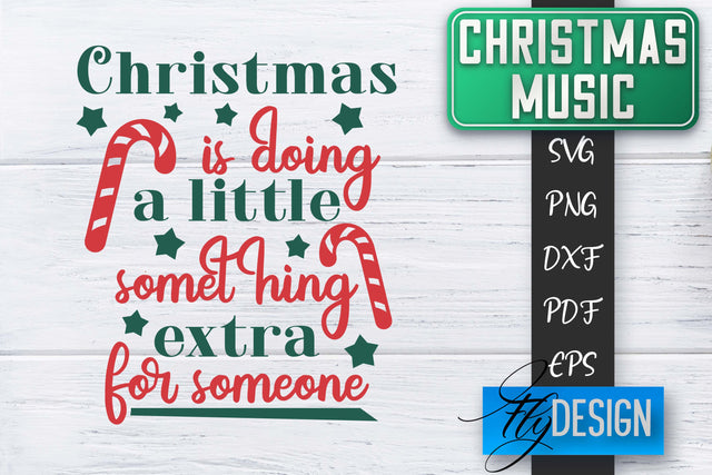 Christmas Music Quotes | Christmas SVG | Xmas Design SVG Fly Design 