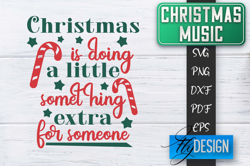 Christmas Music Quotes | Christmas SVG | Xmas Design SVG Fly Design 