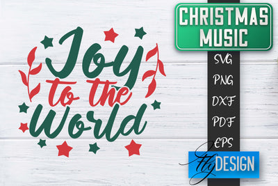Christmas Music Quotes | Christmas SVG | Xmas Design SVG Fly Design 
