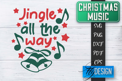 Christmas Music Quotes | Christmas SVG | Xmas Design SVG Fly Design 