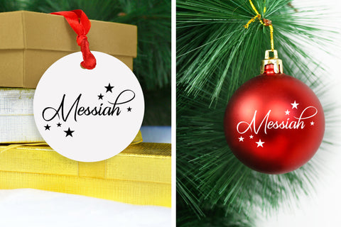 Christmas Names of Jesus for Ornaments Cut Files SVG SVG Safi Design 