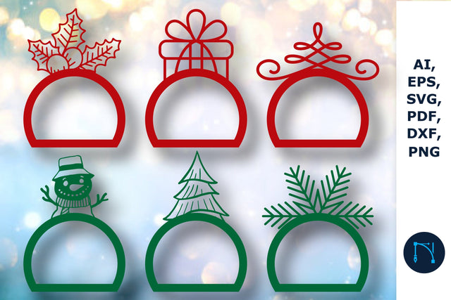 Christmas Napkin Ring SVG bundle SVG MD JOYNAL ABDIN 
