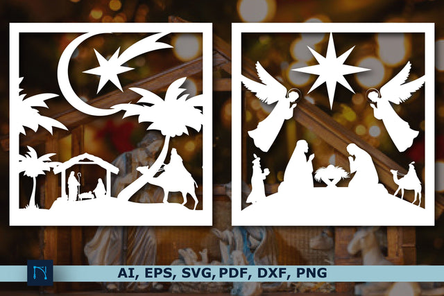 Christmas NATIVITY decor SVG bundle SVG MD JOYNAL ABDIN 