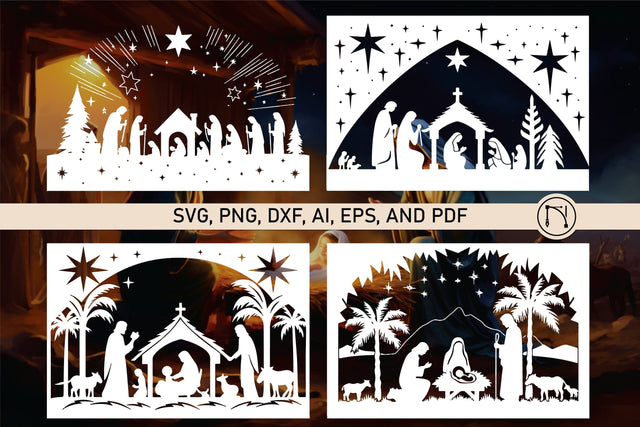 Christmas Nativity Scene SVG Bundle SVG MD JOYNAL ABDIN 