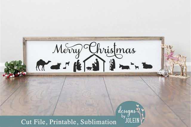 Christmas Nativity Scene SVG Designs by Jolein 