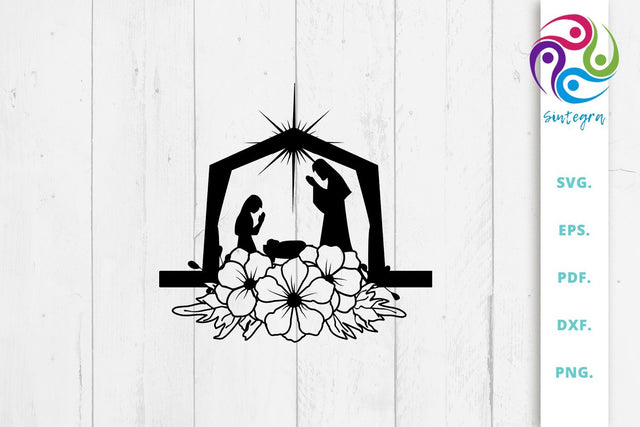 Christmas Nativity Svg File SVG Sintegra 