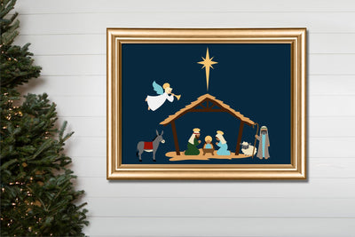 Christmas Nativity SVG Risa Rocks It