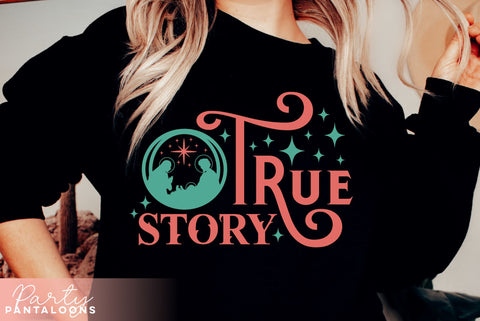 CHRISTMAS NATIVITY TRUE STORY STARS | Christmas Svg SVG Partypantaloons 