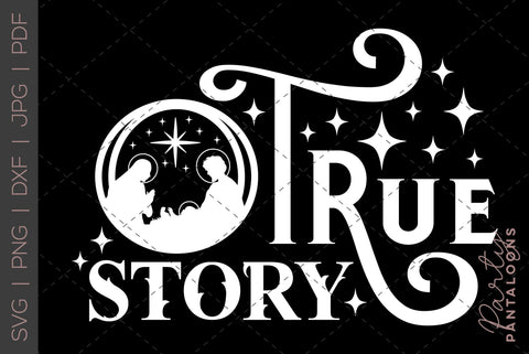 CHRISTMAS NATIVITY TRUE STORY STARS | Christmas Svg SVG Partypantaloons 