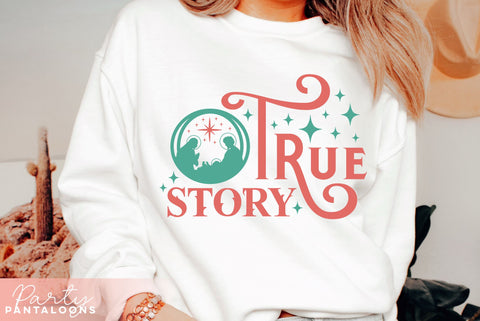 CHRISTMAS NATIVITY TRUE STORY STARS | Christmas Svg SVG Partypantaloons 