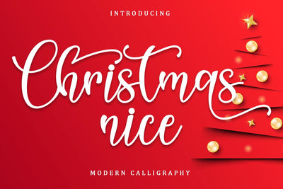 Christmas Nice Font Sakha Design Studio 