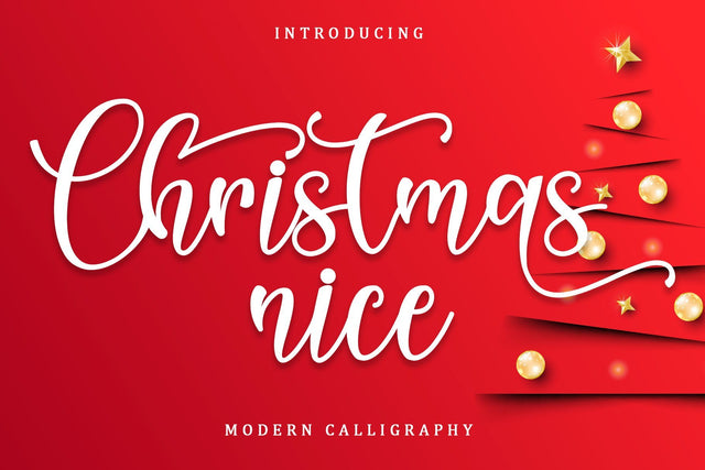 Christmas Nice Font Sakha Design Studio 