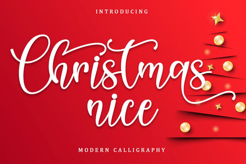 Christmas Nice Font Sakha Design Studio 