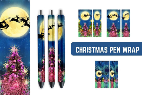 Christmas Night Pen Sublimation Sublimation SvgOcean 