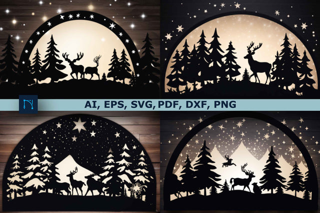 Christmas Night SVG Cut File Bundle SVG MD JOYNAL ABDIN 