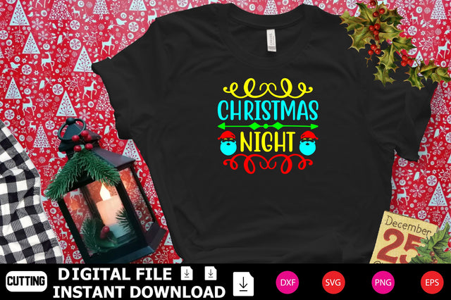 Christmas Night SVG Shahin alam 