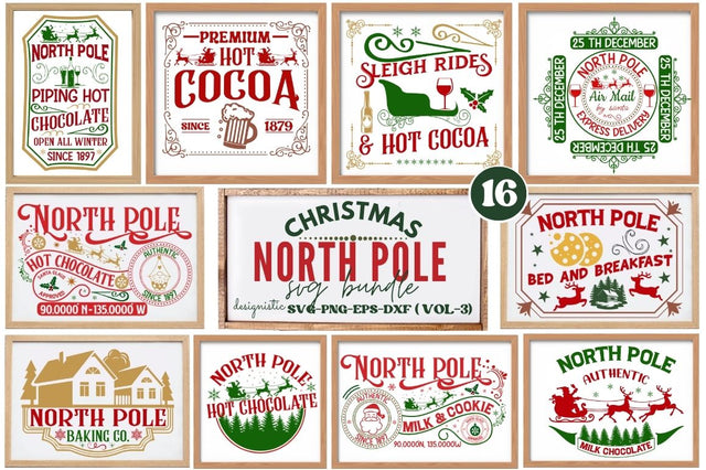 Christmas North Pole SVG Bundle SVG DESIGNISTIC 