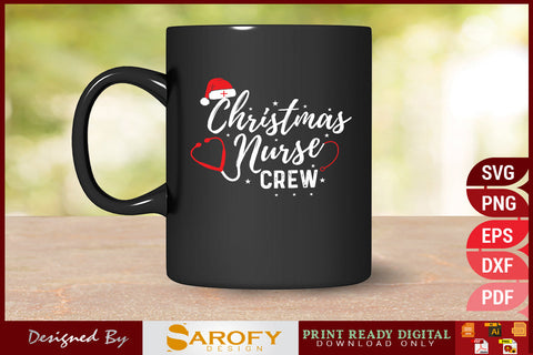 Christmas nurse crew Merry Christmas gift design for nurses SVG cricut files SVG Sarofydesign 