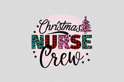 Christmas Nurse Crew Sublimation SVGArt 