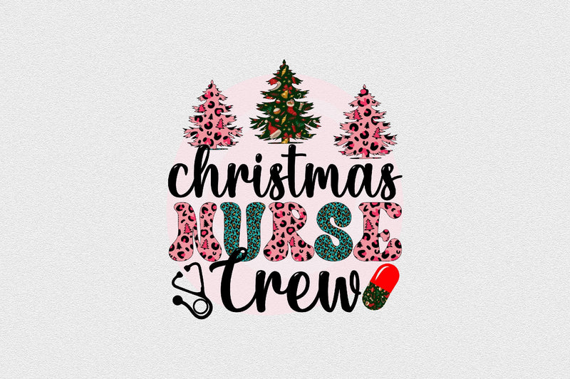 Christmas Nurse Crew Sublimation SVGArt 