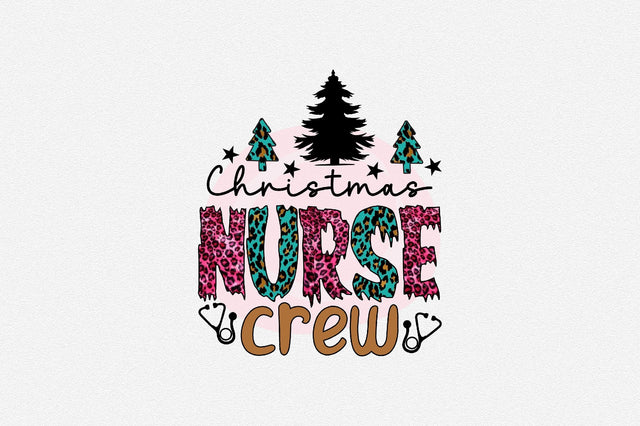 Christmas Nurse Crew Sublimation SVGArt 