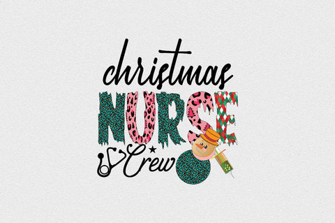 Christmas Nurse Crew Sublimation SVGArt 