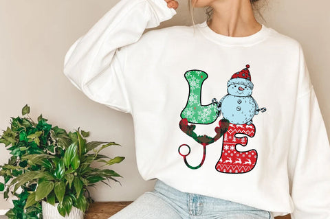 Christmas Nurse Love Sublimation Sublimation Jagonath Roy 