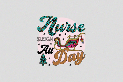 Christmas Nurse Sublimation Bundle Sublimation SVGArt 