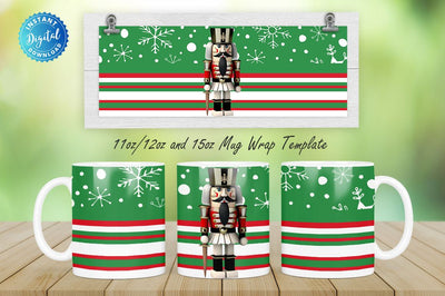 Christmas Nutcracker 11, 12 & 15 Oz Mug Sublimation Sublimation Regulrcrative 