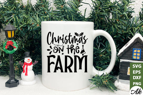 Christmas on the farm SVG SVG akazaddesign 