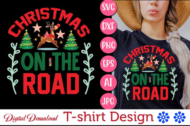 Christmas on the Road SVG Cut File SVG Newmockups 