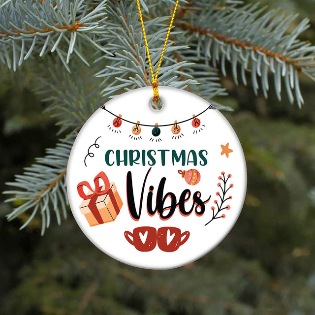 Christmas Ornament, 2022 Christmas Ornament, Family Christmas Ornament, 2022 Christmas Ornament, Keepsake Gift, Family Gift, Christmas Vibes Sublimation CaldwellArt 