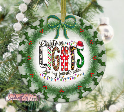 Christmas Ornament, 2022 Christmas Ornament, Family Christmas Ornament, Kids 2022 Christmas Ornament, Family Keepsake Gift, Christmas Lights Sublimation CaldwellArt 