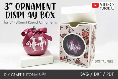 Christmas Ornament Box SVG - 3" (80mm) SVG DIY Craft Tutorials 