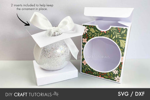 Christmas Ornament Box SVG - 4" (100mm) SVG DIY Craft Tutorials 
