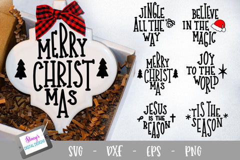 Christmas Ornament Bundle - 6 Arabesque Ornament SVG Designs - Vol 1 SVG Stacy's Digital Designs 