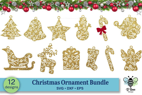Christmas Ornament Bundle | Christmas SVG SVG B Renee Design 
