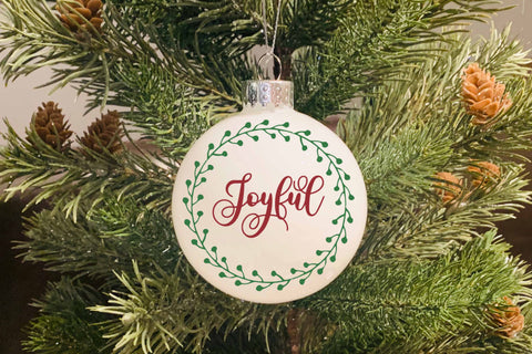 Christmas Ornament Bundle Round Design SVG SVG Digital Honeybee 